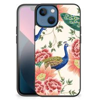 Dierenprint Telefoonhoesje voor Apple iPhone 13 mini Pink Peacock - thumbnail