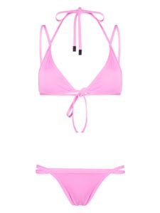 The Attico bikini à détails de sangles - Rose