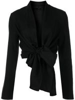 VOZ blouse cache-cœur à col v - Noir