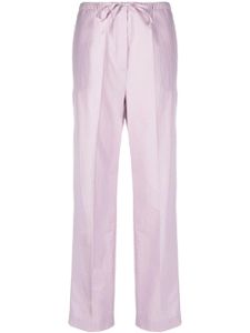 TOTEME pantalon droit à lien de resserrage - Violet