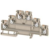 Weidmüller 2428510000 Doorgangsklem 3-etages 5.1 mm Spanveer Beige 50 stuk(s)