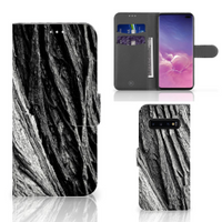 Book Style Case Samsung Galaxy S10 Plus Boomschors Grijs - thumbnail