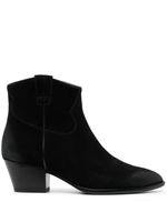 Ash bottines Houston 03 50 mm en daim - Noir - thumbnail