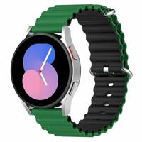 By Qubix - Ocean Style bandje - Groen/zwart - Compatible met Xiaomi Redmi Watch 5 Active/Redmi Watch 5 Lite - Compatible Xiaomi bandje