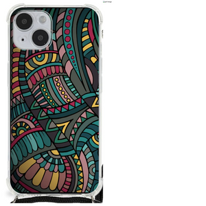 iPhone 14 Plus Doorzichtige Silicone Hoesje Aztec