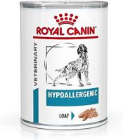 Royal Canin Veterinary Hypoallergene mousse, 12 x 400 g, volledig dieet voor volwassen honden, met gehydrolyseerd eiwit, ter ondersteuning van de huidbarrière