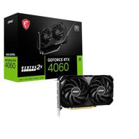 MSI Nvidia GeForce RTX 4060 Videokaart VENTUS 2X BLACK OC 8 GB GDDR6-RAM PCIe x8 HDMI, DisplayPort Overclocked, Vulkan, NVIDIA G-Sync