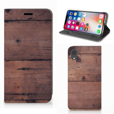 Apple iPhone Xr Book Wallet Case Old Wood Apple iPhone Xr Book Wallet Case Old Wood
