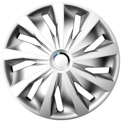 AutoStyle wieldoppen Grip Pro 13 inch ABS zilver set van 4 AutoStyle wieldoppen Grip Pro 13 inch ABS zilver set van 4