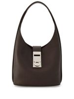 Ferragamo sac à main Hobo médium en cuir - Marron