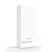 Romanette Luxe Verkoelend Katoenen Topper Hoeslaken - Wit 120 x 200