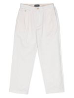 Ralph Lauren Kids jean droit à patch logo - Blanc