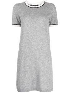 Paule Ka robe en maille à bords contrastants - Gris