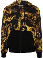 Versace Jeans Couture veste Watercolour Couture à capuche - Noir