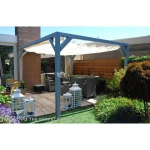 Complete Nesling pergola Stand Alone gebroken wit - 290 x 400 cm