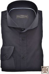 John Miller Tailored Fit Overhemd marine, Effen