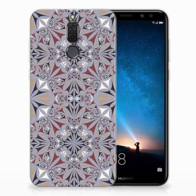 Huawei Mate 10 Lite TPU Siliconen Hoesje Flower Tiles
