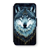 Darkness Wolf: iPhone XS Flip Hoesje