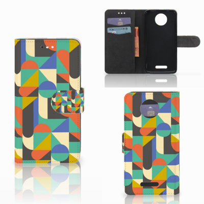 Motorola Moto C Plus Telefoon Hoesje Funky Retro