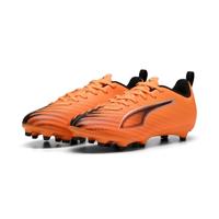 PUMA Ultra 6 Play FG/AG JR voetbalschoen, Heat FIRE zwart-gloeiend rood, 1 UK, Heat Fire PUMA Zwart Gloeiend Rood, 33 EU