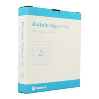 Biatain Alginate Ag Ster 10cmx10cm 10 3760 - thumbnail