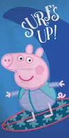 Peppa pig strandlaken Surf 70 x 140 cm katoen - thumbnail