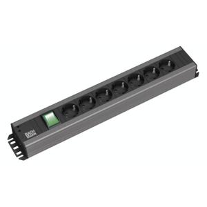 Bachmann 300.005 energiedistributie 12 AC-uitgang(en) 2U Zwart, Grijs