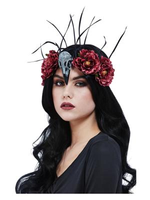 Bird Skull Feather Headband