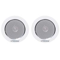Lyndahl luidsprekerset Bluetooth 4-kanaals versterker AMP4X15BT en 2-weg luidsprekerpaar CS120AL, met 2 of 4 inbouwluidsprekers Plafondluidspreker, met 2 luidsprekers