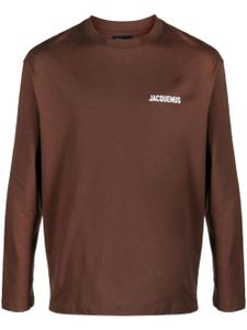 Jacquemus haut Le T-shirt Maches Longues - Marron