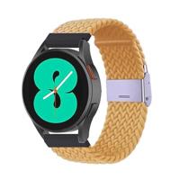 By Qubix - Braided nylon bandje - Geel - Compatible met Xiaomi Redmi Watch 5 Active/Redmi Watch 5 Lite - Compatible Xiaomi bandje