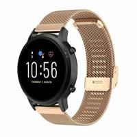 By Qubix - Compatible met Xiaomi Redmi Watch 5 Active/Redmi Watch 5 Lite - Milanese bandje met klemsluiting - Champagne goud - Compatible Xiaomi bandje
