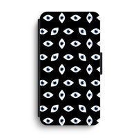 Eyes pattern: iPhone XS Max Flip Hoesje - thumbnail