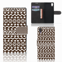 Sony Xperia XA1 Telefoon Hoesje Aztec Brown