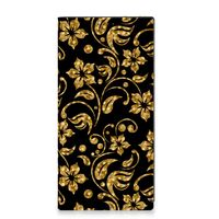 Samsung Galaxy S23 Ultra Smart Cover Gouden Bloemen