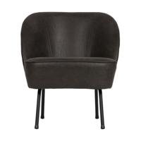 BePureHome Vogue fauteuil kunstleer zwart
