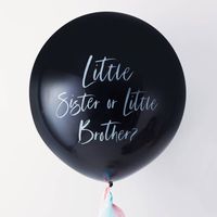 Gender Reveal Ballon Groot Brother or Sister (90cm) - thumbnail