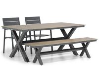 Lifestyle Stella/Forest 180 cm dining tuinset 4-delig - thumbnail