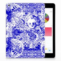 Tablet BackCover Apple iPad 9.7 2018 | 2017 Angel Skull Blauw