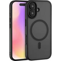 Renkforce RF-6830722 Backcover Apple iPhone 17 Zwart, Transparant MagSafe compatible, Inductieve lading