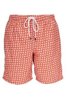 Fedeli short de bain à fleurs - Orange