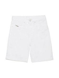 Diesel Kids short JoggJeans à logo appliqué - Blanc