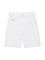 Diesel Kids short JoggJeans à logo appliqué - Blanc