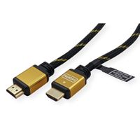 ROLINE GOLD HDMI HighSpeed Kabel met Ethernet, M-M, 1 m - thumbnail