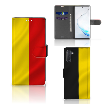 Samsung Galaxy Note 10 Bookstyle Case Belgische Vlag Samsung Galaxy Note 10 Bookstyle Case Belgische Vlag
