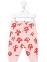 Stella McCartney Kids pantalon en coton biologique à imprimé graphique - Rose