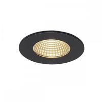 SLV plafondinbouwarmatuur PATTA-I/verlichting voor wanden, wegen, ingangen, ledspot buiten, inbouwarmatuur outdoor, tuinlamp, plafondspot / IP20/IP65 3000K 11 W 910 lm zwart dimbaar 38 graden