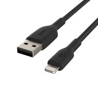 Belkin BOOSTCHARGE gevlochten Lightning/USB-A kabel kabel 15 centimeter