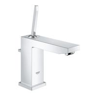 Grohe Eurocube Joy 1 gats wastafelkraan M size met waste chroom 23657000