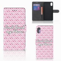 Apple iPhone Xs Max Portemonnee Hoesje Flowers Pink DTMP